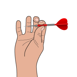 2 finger dart grip