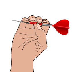 5 finger dart grip