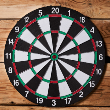 Choosing the right target on dart board