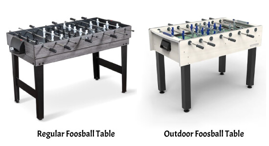 Regular VS Outdoor Foosball Table